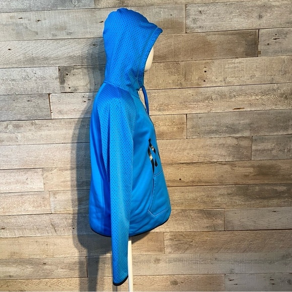 Nike women’s blue pullover hooded sweatshirt hoodie in size medium - Picture 4 of 8